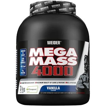 

Weider Mega Mass 4000, 3 kg, vanilka