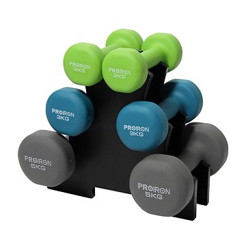 

PROIRON Sada jednoručních činek 2 - 5 kg + stojan