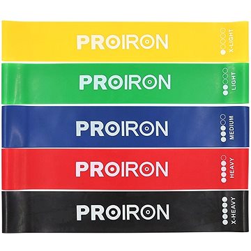 

PROIRON Sada odporových gum - 5 ks