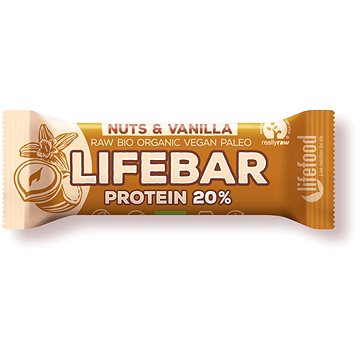 

Lifefood Lifebar Protein RAW BIO 47 g, oříšek s vanilkou