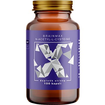 

BrainMax N-Acetyl-L-Cysteine, NAC, 100 rostlinných kapslí