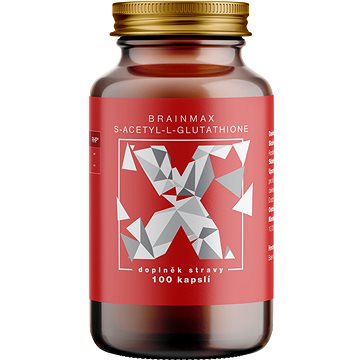 

BrainMax S-Acetyl-L-Glutathione, SAG, 100 mg, rostlinných kapslí