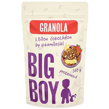 

BIG BOY Proteinová granola s bílou čokoládou by @kamilasikl 360g