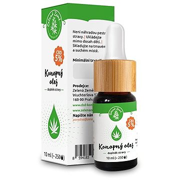 

Zelená země CBD Konopný olej 5% - 10 ml