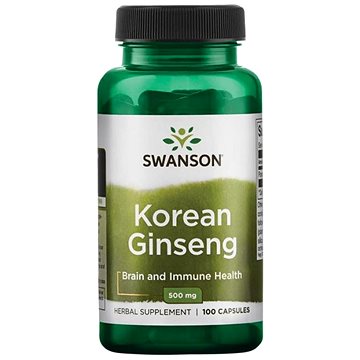 

Swanson Korean Ginseng (korejský ženšen), 500 mg 100 kapslí