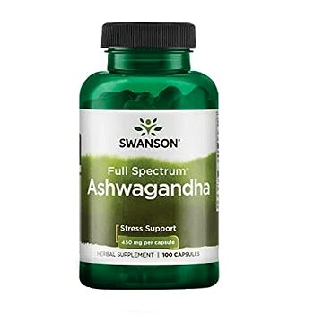 

Swanson Ashwagandha 450 mg, 100 kapslí