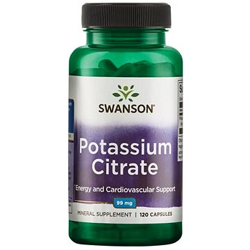 

Swanson Potassium Citrate (draslík), 99 mg, 120 kapslí