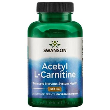 

Swanson Acetyl-L-Carnitine 500mg, 100 kapslí