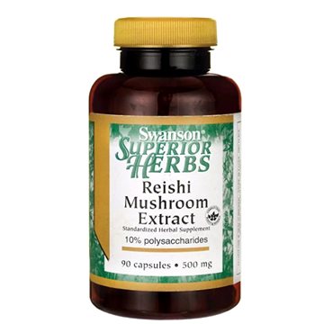 

Swanson Reishi Mushroom Extract (Reishi extrakt), 500 mg, 90 kapslí