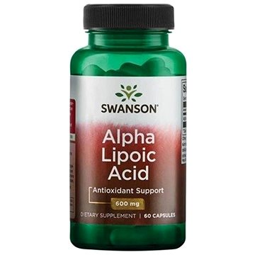 

Swanson Alpha Lipoic Acid (Kyselina Alfa lipoová), 600 mg, 60 kapslí