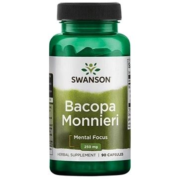 

Swanson Bacopa Monnieri (Bakopa drobnolistá), 250 mg, 90 kapslí