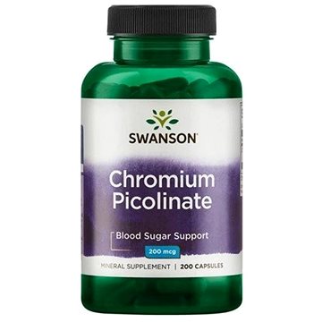 

Swanson Chromium Picolinate, 200mcg, 200 kapslí