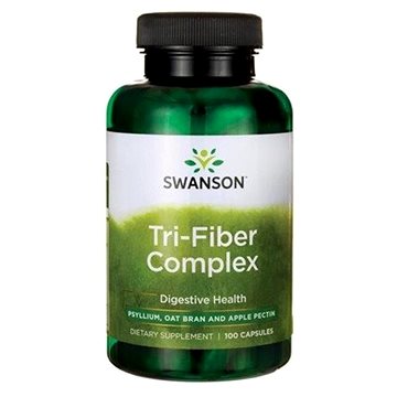 

Swanson Tri-Fiber Complex, Komplex 3 Druhů Vlákniny, 100 kapslí