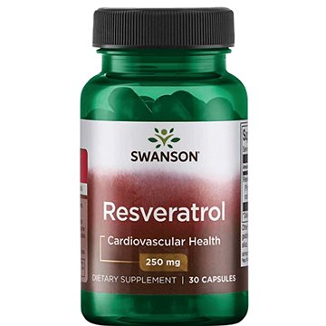 

Swanson Resveratrol, 250 mg, 30 kapslí