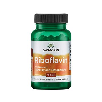 

Swanson Riboflavin Vitamin B-2, 100 mg, kapslí