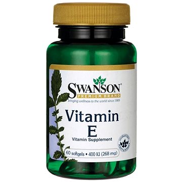 

Swanson Vitamin E 400 IU, 60 softgelových kapslí