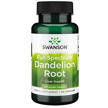 

Swanson Dandelion Root (Pampeliška kořen), 515 mg, 60 kapslí