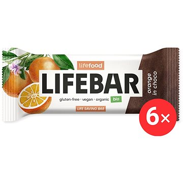 

Lifefood Lifebar InChoco Pomerančová RAW BIO 6 x 40 g