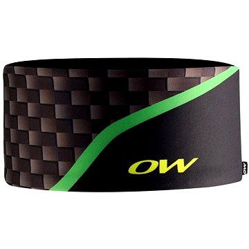 OW Carbon 3 wide černozelená - Sportovní čelenka