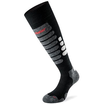 Lenz SKIING 3.0, 10 černá/šedá 45-47 - Lyžařské ponožky