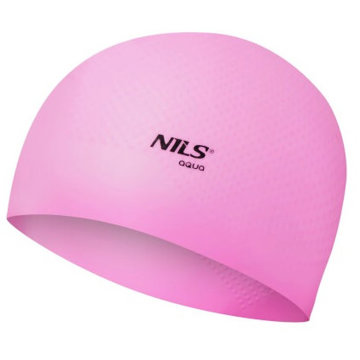 

NILS Aqua Silikonová čepice NQC Dots růžová