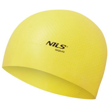 

NILS Aqua Silikonová čepice NQC Dots žlutá