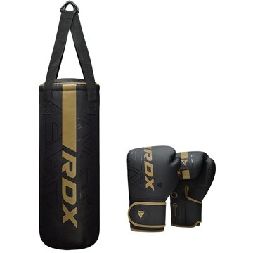 

RDX Dětský boxovací pytel a rukavice F6 2FT Kara, zlatý
