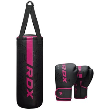 

RDX Dětský boxovací pytel a rukavice F6 2FT Kara, růžový