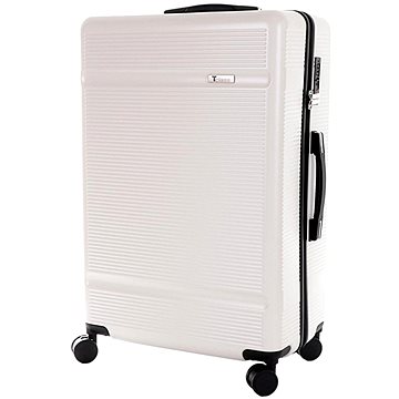 T-class - Velký cestovní kufr 2218, bílý, XL