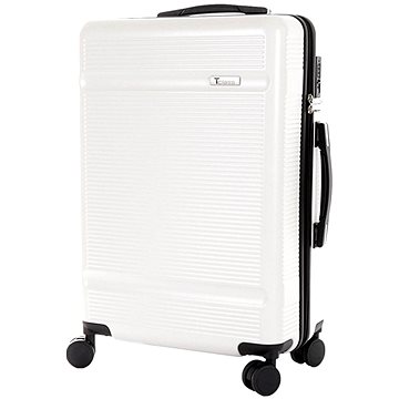 T-class - Střední cestovní kufr 2218, bílý, L