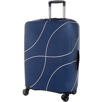 

T-class - Obal na kufr Modrá s čárami, XL - 70 × 47 × 30 cm