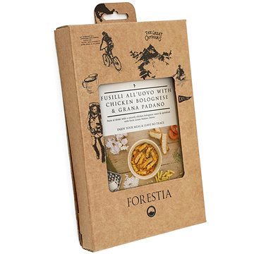 

Forestia - Vaječné těstoviny s kuřecím a boloňskou omáčkou se sýrem Grana padano