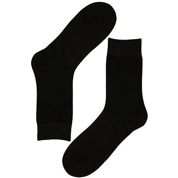 

Bambusové vysoké ponožky 43–47, černé, 30 ks