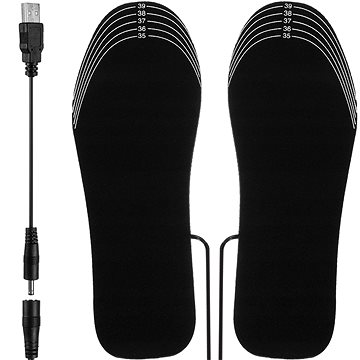 

Trizand 19702 Elektricky vyhřívané vložky do bot USB, vel. 35–40, černé