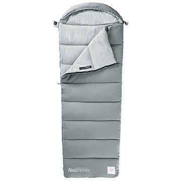 

Naturehike Pratelný spacák M180 s kapucí, 1200 g, šedý, pravý
