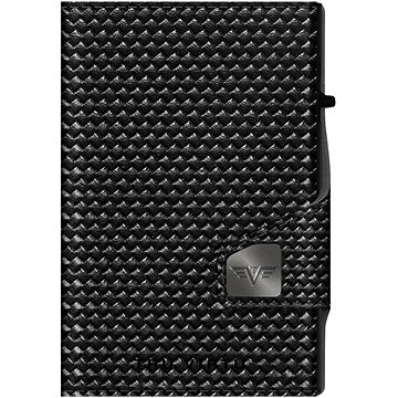 

Tru Virtu Click & Slide Diagonal Carbon Black Peněženka s oddílem na mince kožená