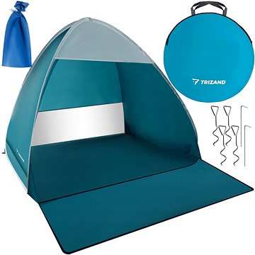 

Trizand 23479 Samorozkládací stan plážový 200 × 150 × 110 cm, modrobílý