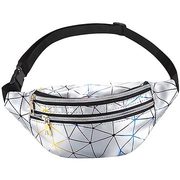 

APT BQ58A Ledvinka s nastavitelným páskem 86 - 112 cm stříbrná