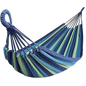 

4Sleep Závěsná houpací síť, modrý pruh