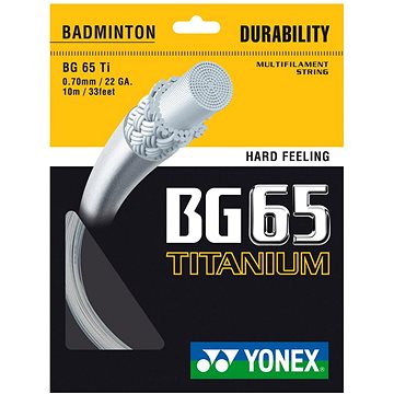 

Yonex Multipack 3 ks BG 65 Ti badmintonový výplet 10 m