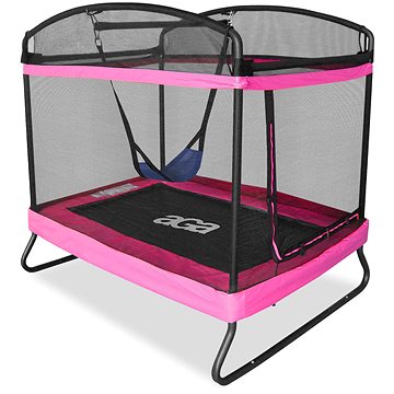 

Aga Obdélníková trampolína 122 × 183 cm, růžová