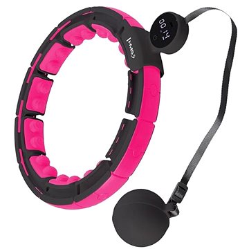 

HMS HHM16 Masážní hula hoop se závažím, magnety a počítadlem, černá