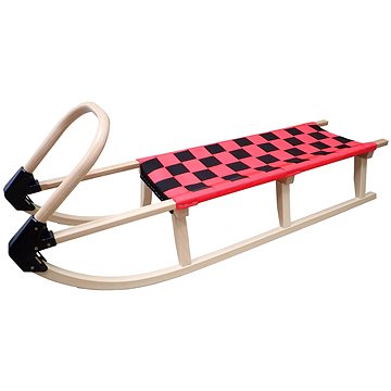 

KUBIsport Sáně 125 cm, dřevěné, červené
