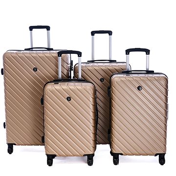 

BERTOO Cestovní kufr Roma Champagne set 4v1