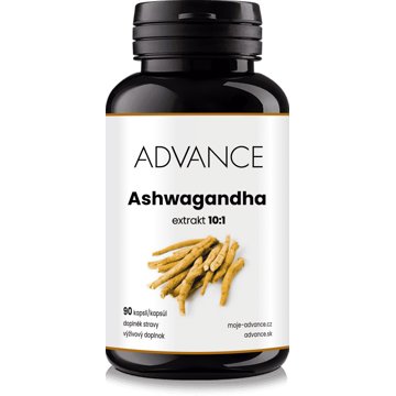 

ADVANCE Ashwagandha 90 kapslí - extrakt kořene 10:1