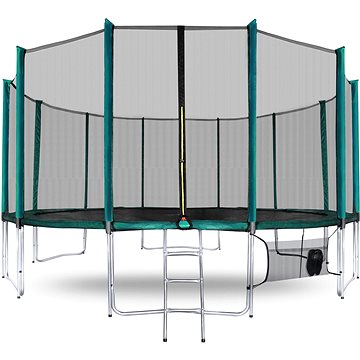 

Aga SPORT PRO Trampolína 430 cm Dark Green + ochranná síť + žebřík + kapsa na obuv