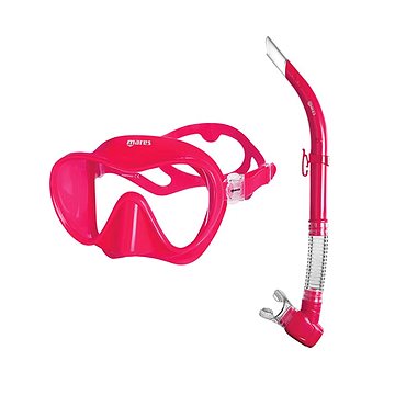 

Potápěčský set maska a šnorchl Mares Combo Tropical, růžová