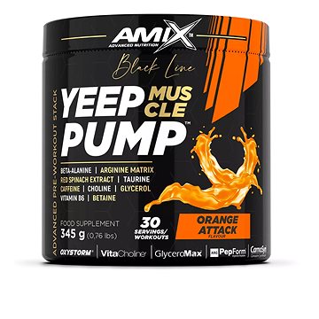 

Amix Nutrition Black Line Yeep Pump 345 g, Orange Attack