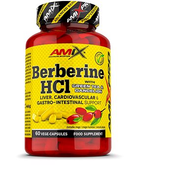 

Amix Nutrition Berberine HCl with GreenTea & Dandelion, 60 kapslí