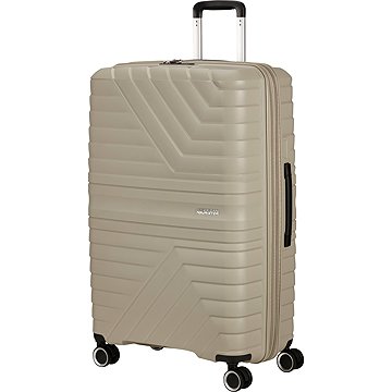American Tourister Flytwist 78 cm Spinner Sandstone, rozšířitelný